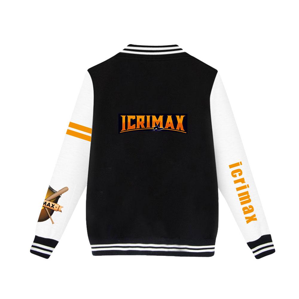 NEW Arrivals Unisex Fashion Icrimax Printed Baseball Sweatshirt Women Men Outdoor Sport Jackets