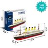 Luxury Titanic Cruise Ship Building Blocks Assemble Model Boat Bricks Collection Construction Toys for Children's Birthday Gift