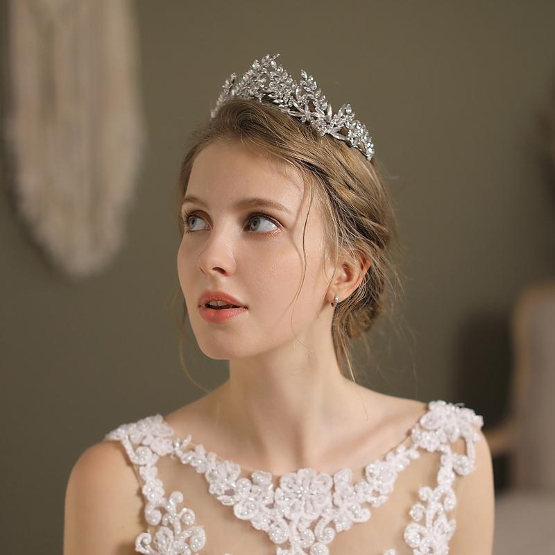 Bridal Wedding Crown Headband Rhinestones Crystal Hair Hoop Vintage Hairband for Party Prom Halloween Costume Headpie