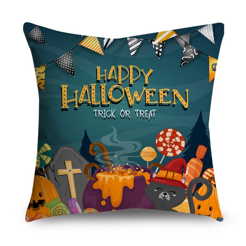 Halloween Easter Print Pattern Cushion Cover Home Living Room Sofa Decoration Cushion Cover Pillow Cover