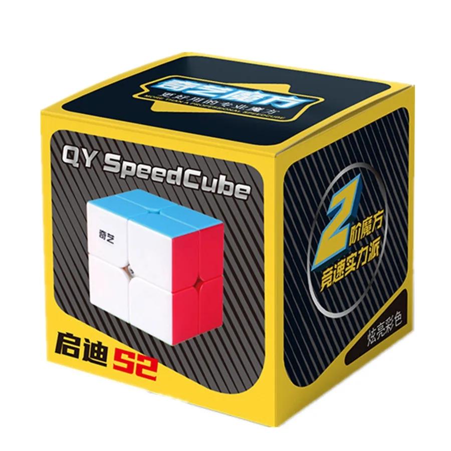 

Qiyi QY SpeedCube Qidi S2 2x2 Magic Cube Stickerless Professional Puzzle Toys For Children Kids Gift Toy