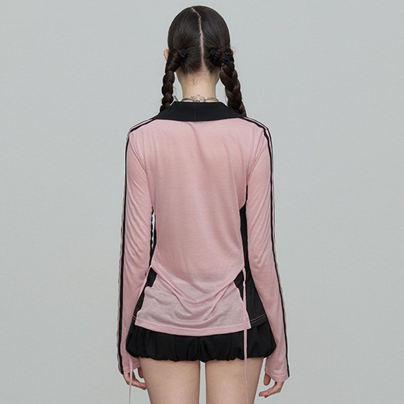 Summer New Pure Desire Style Spicy Girl Long Sleeve T-shirt Women's Thin Sunscreen Cover Shirt Slimming and slimming Unique Versatile Top