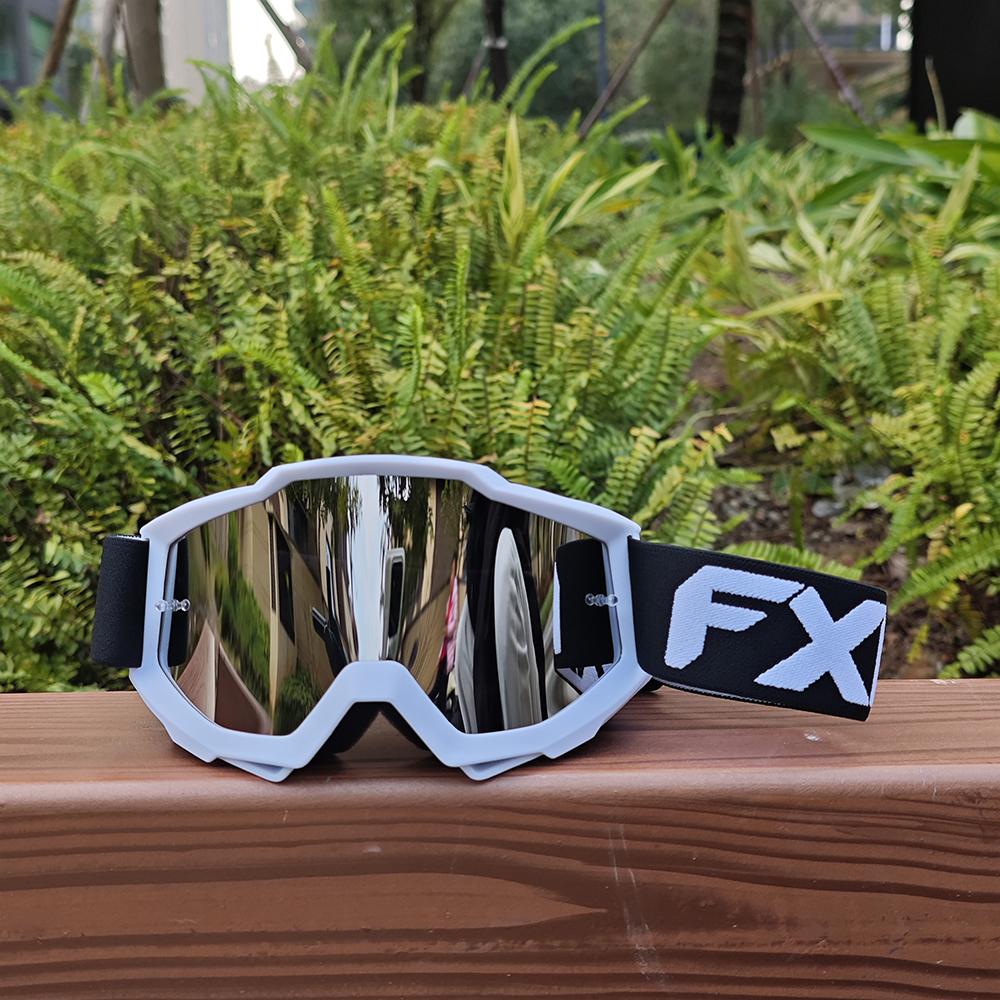 FXR Road Bike Goggles Windproof Dustproof Sandproof Lightweight Comfort Padding for Long Distance Touring and Racing Riding