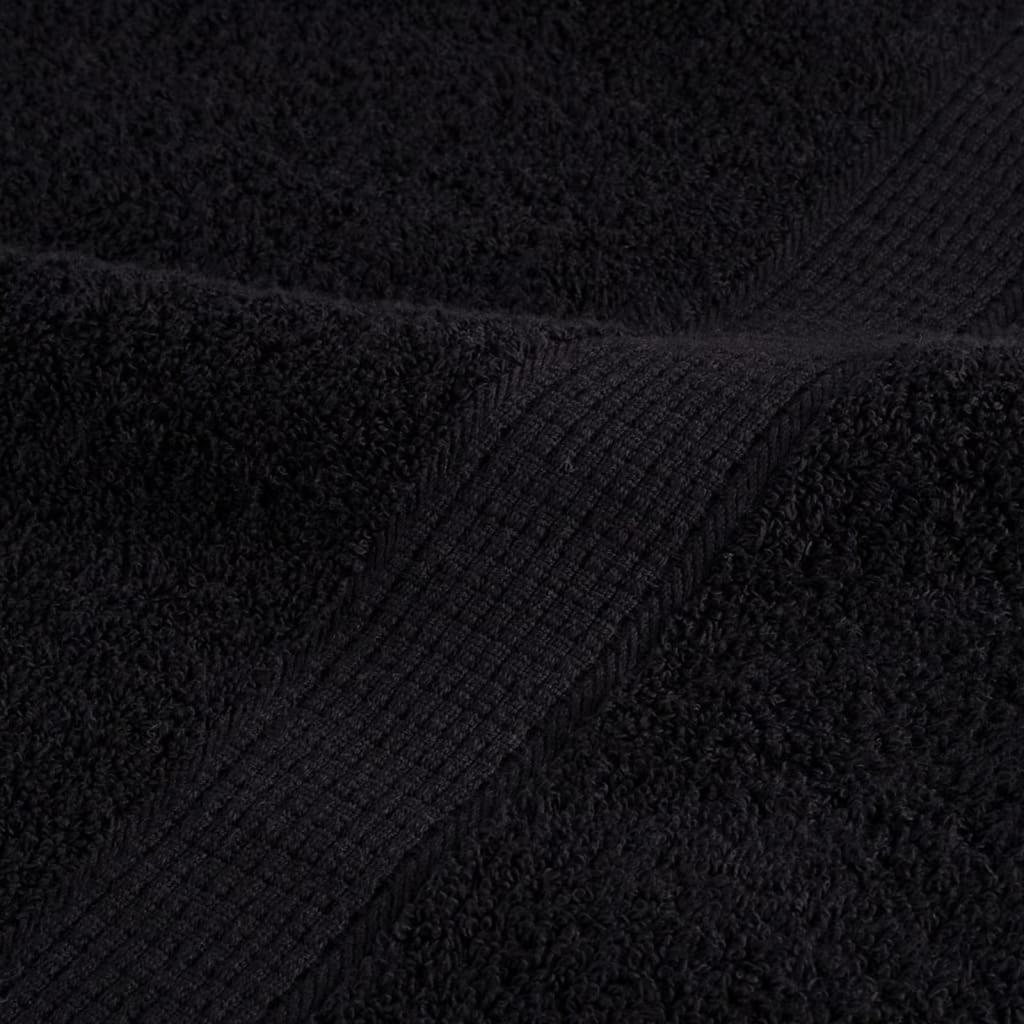 SOLUND Guest Towel 10 Pcs Black 15 X 21 Cm 550 Gsm