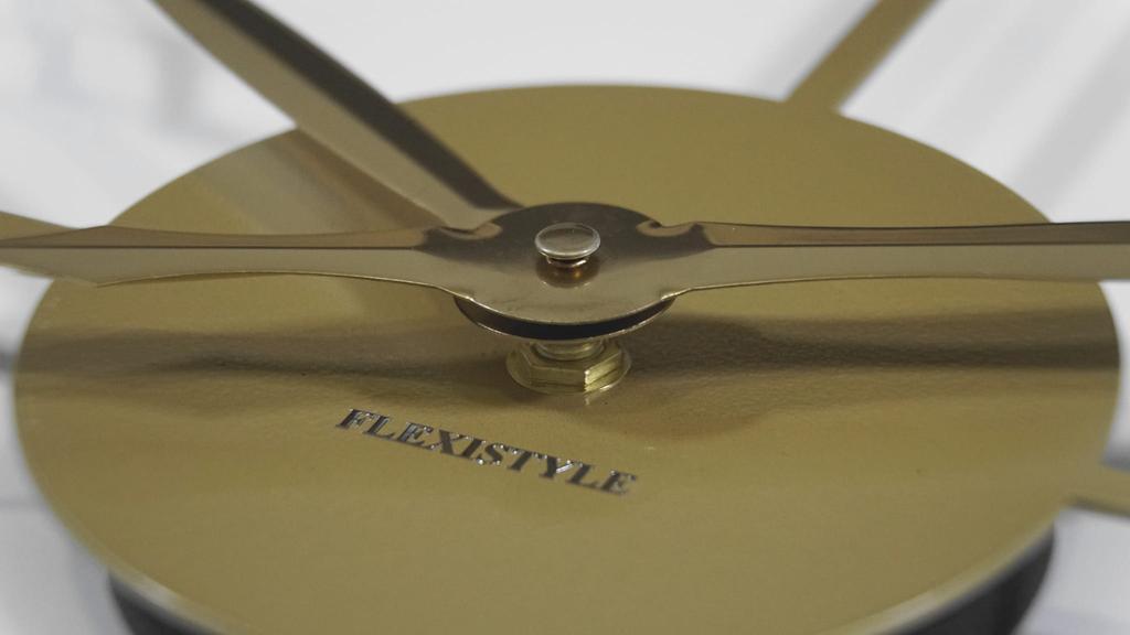 Gold metal retro wall clock 50cm