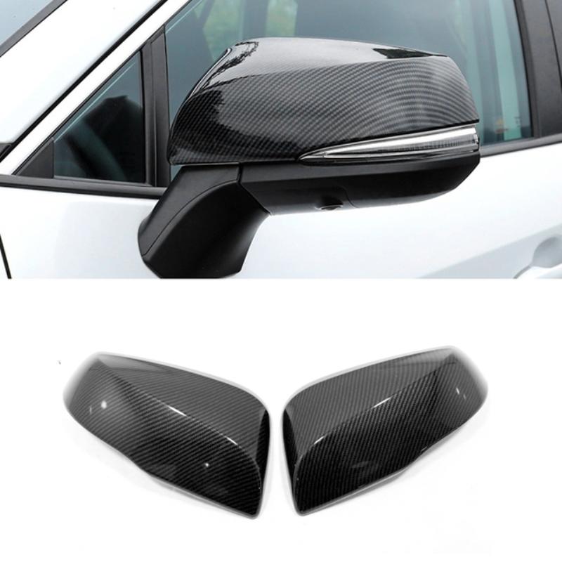 For Toyota Grand Highlander 2024 2025 Black Car Side Rearview Mirror Cover Rear View Mirror Rain Eyebrow Board Sunshade Cover