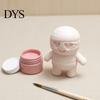 Halloween Mummy Ornament Cute Figurine with Heart Eyes, 3D Printed Tabletop Freestanding Model Ornament, DIY Paintable Cartoon Statue for Holiday