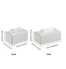 Tissueboxhoes, Witte Rechthoekige Leren Tissueboxhouder met Gouden Randdecoratie, Decoratieve Tissuehoes voor Badkamer