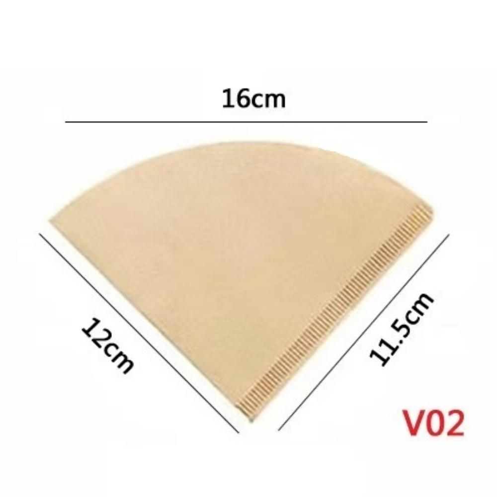 Single-use coffee filter paper bag, conical filter 2-4 cups natural drip coffee filter paper filter, making tool accessories
