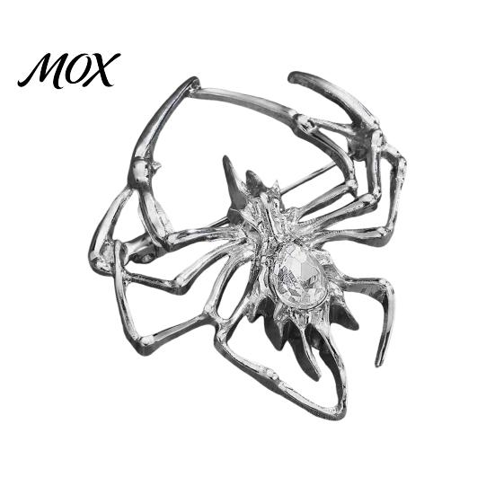 Spider Shape Pin Rhinestone Brooch for Men Women, Alloy Lapel Oxidation Resistant Pin, Sweater Cardigan Coat Clothing Accessories, Halloween