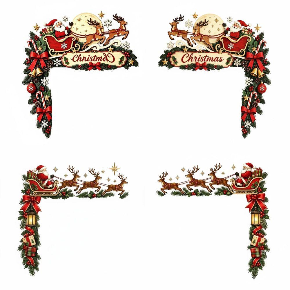 Holiday Themed Christmas Door Corner Decor Christmas Door Corner Sign Christmas Party