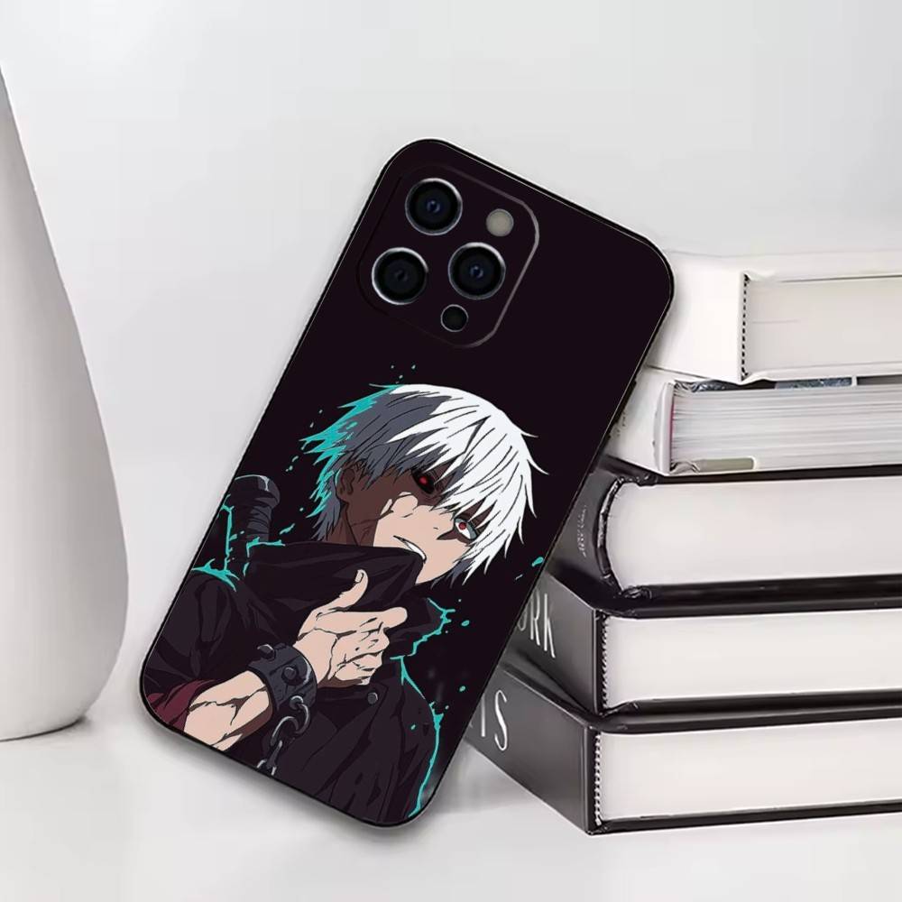 Tokyo Ghoul Ken Kaneki  Phone Case For iPhone17,16,15,14,13,12,11 Plus,Pro Soft Silicone Black Cover