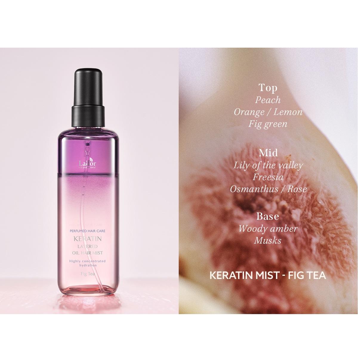 

LADOR Keratin Perfume Hair Mist 130ml Shine Boost Fragrance Hair Care (2 Types) Figty (Figuwa)