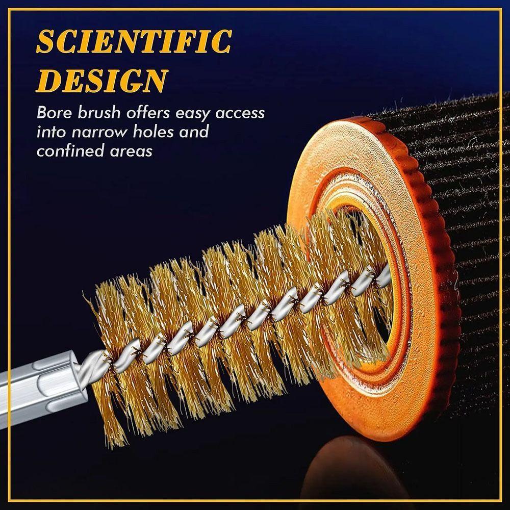 6/8/10/12/14Pcs Washing Polishing Tools Twisted Wire Borebrush  for Power Drill Impact Driver