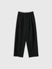 GENERALIDEA Double-Pleat Semi-Wide Slacks [Black] / Gf1Lpt503