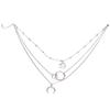 E-Commerce Fashion Multi-Layer Moon Map Necklace Female Personality Bohemian Multi-Layer Necklace Female