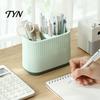Office Supplies Storage Organizer Desktop Pen Holder, Compartments Thickened Plastic Organizer, Macaron Modern Desk Decor for Color Vertical