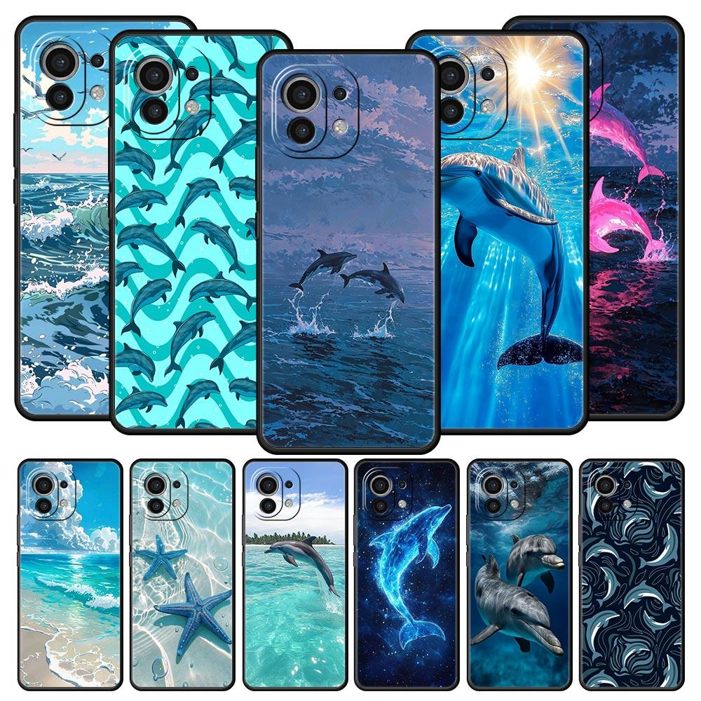 Ocean Dolphin Phone Case For Xiaomi 17 14 15 13 14T 13T 12T 11T Pro 12 11 Lite Poco X7 X5 X3 NFC F7 F6 Soft Cover