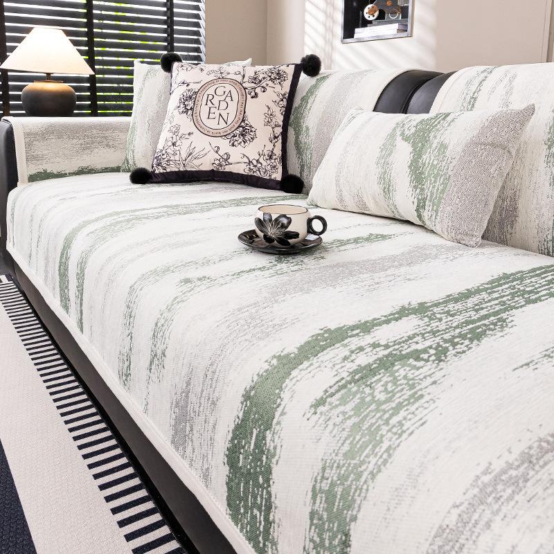 

Роскошная высококачественная кожаная подушка для дивана 2025 новая универсальная для четырех сезонов современная простая подушка для сиденья нескользящий чехол накидка ткань полотенце 30 * 50Cm waist pillowcase