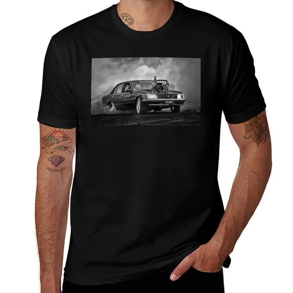 BLOWNVC Burnout T-Shirt Cotton T Shirts High Quality Anime T Shirts for Man T-Shirt