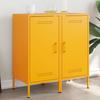 VidaXL Buffets 2 Pcs, Cabinets with Legs, Cupboards with Door, Storage Furniture Living Room Bedroom, Mustard Yellow 843019