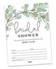 Inkdotpot 30A  GreeneryA  Fill-In Style Bridal Shower Invitations Wedding Blank