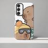 Handyhülle für Samsung Galaxy S25 S23Ultra S24 Ultra A36 S25Ultra A56 A16 S23 A26 S20 FE Weiche Hülle Capa Capybara Niedlich