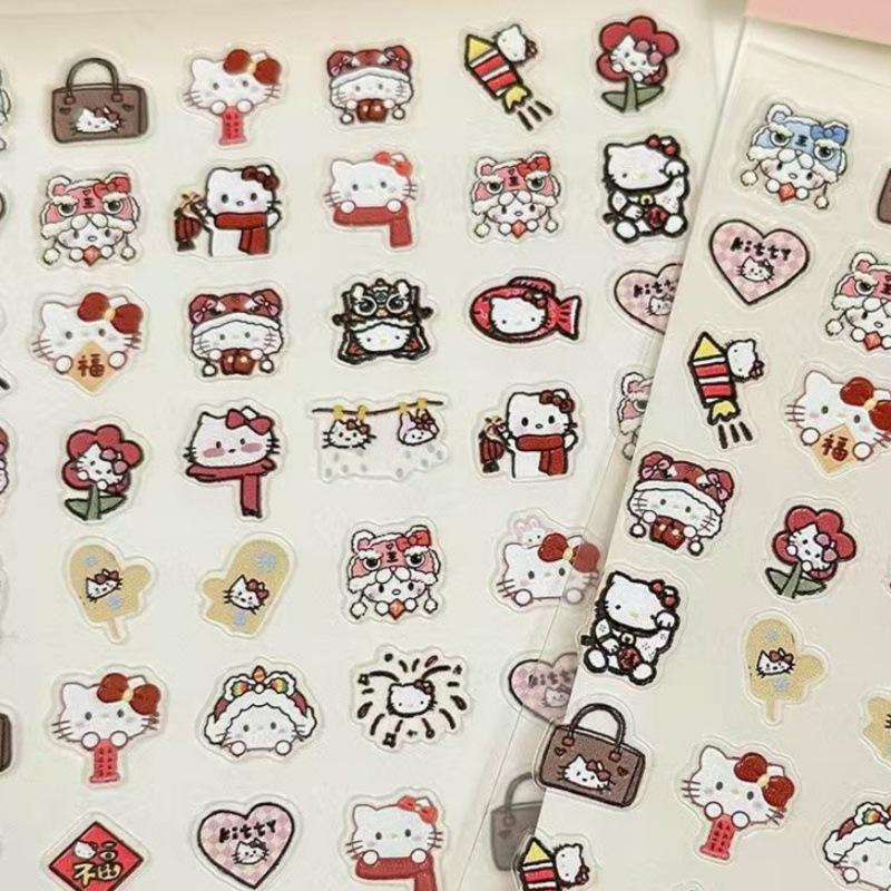 Sanrio 3D Embossed Nail Art & Pen Barrel Stickers