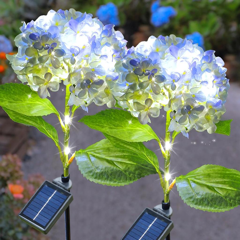 Solar Garden Lights Outdoor,Solar Flowers Lights Outdoor,8 Lighting Modes Solar Lights Outdoor Garden Decorative for Yard Lawn Pathway Decoration
