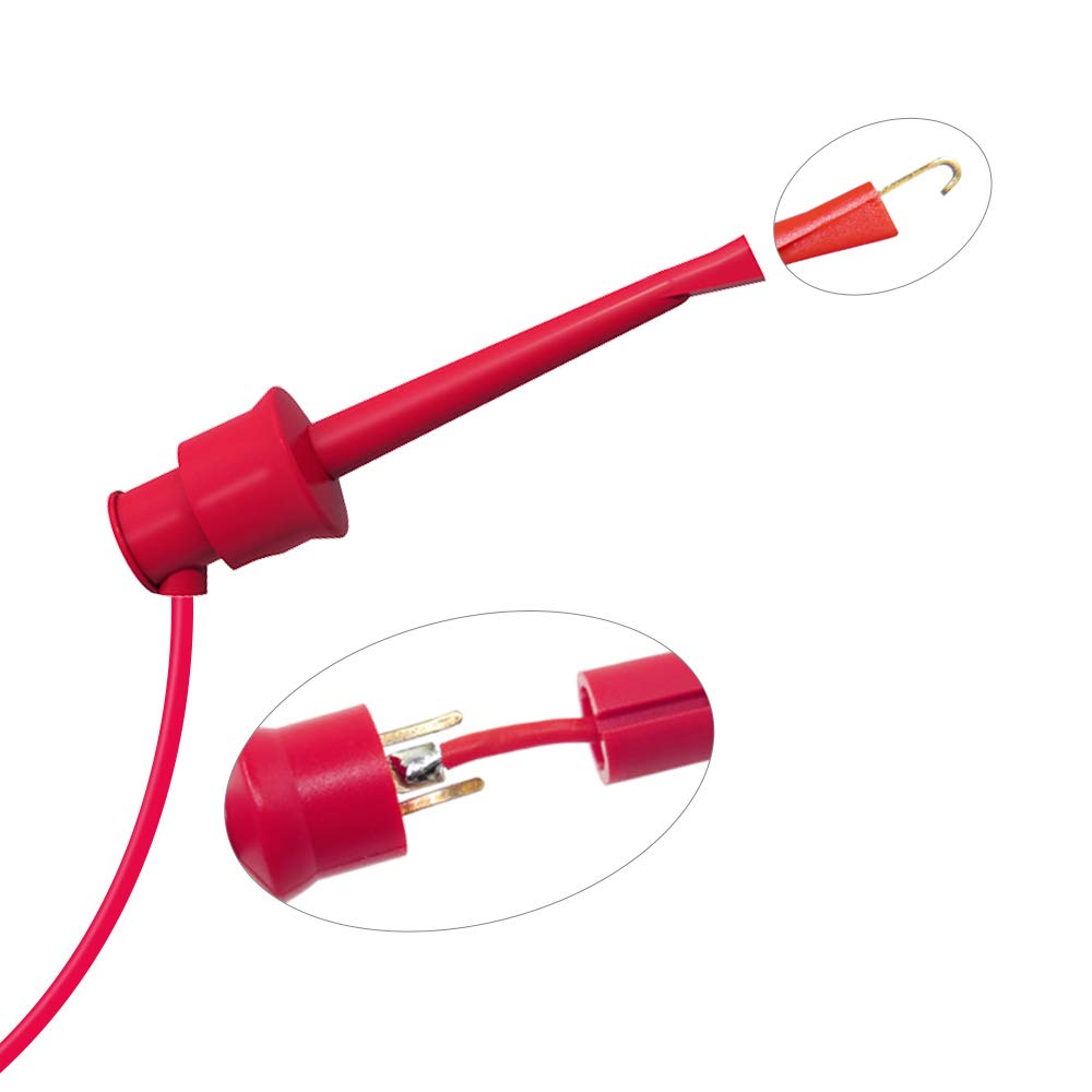 Cleqee BNC Test Lead Hook Clip Probe Cable Highly Conductive