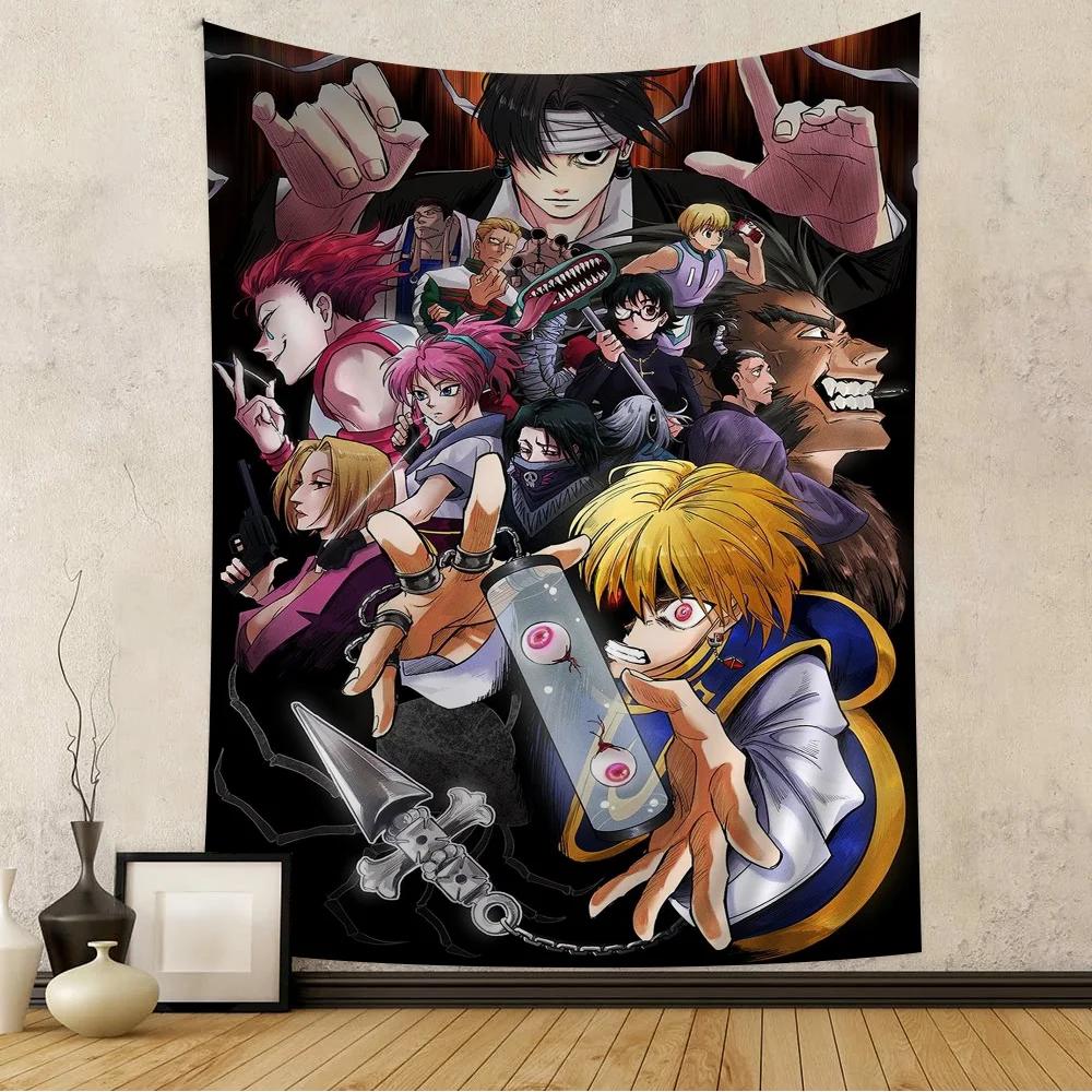 Hunter X Hunter Japanese Classic Anime Anime Tapestry Hanging Tarot Hippie Wall Rugs Dorm Home Decor