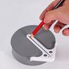 Professional Woodworking Center Locator Tool ABS Materials Ergonomic Grip Lightweight Design For Precise Drilling And Carving