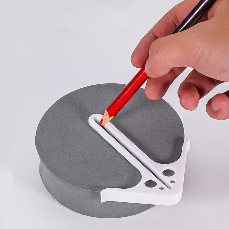 Professional Woodworking Center Locator Tool ABS Materials Ergonomic Grip Lightweight Design For Precise Drilling And Carving