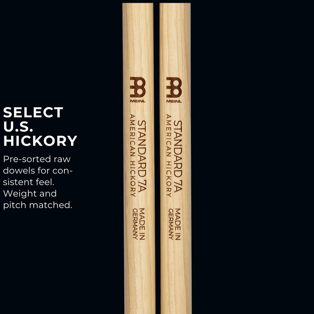 MEINL Stick Brush Meinl Drumstick STANDARD Hickory Acorn Tip 7A SB100 X & (406 13.6mm) []