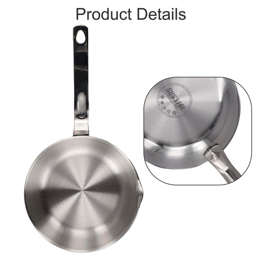 Efficient Cooking Mini Egg Pan Stainless Steel Skillet