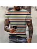 3D Printed Street Hip Hop Men Women Stripe Print T-Shirt Daily Casual Oversized Sportswear Gym Tops Ropa Hombre Summer Short Sleeve Tees