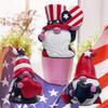 4th Of American Independence Day Patriotic Striped Resin Statue American Independence Day Decoration Gift Handmade Home Tiered Tray Figurine