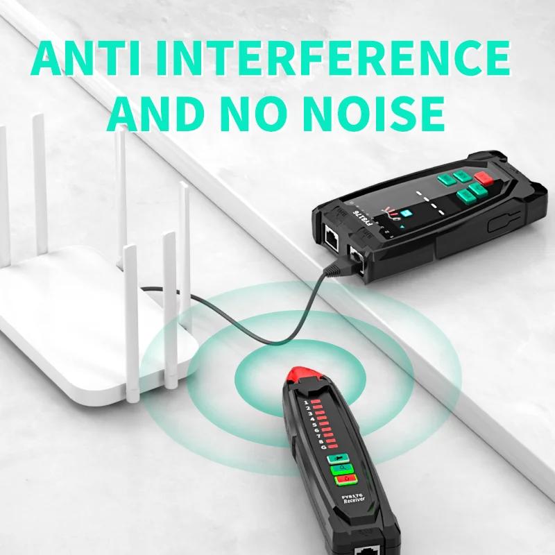 FY8176 Network Cable Tester Sensitivity Adjustable Line Tracer Fault Distance Locator/Cable Length Test RJ45 Network Wire Finder