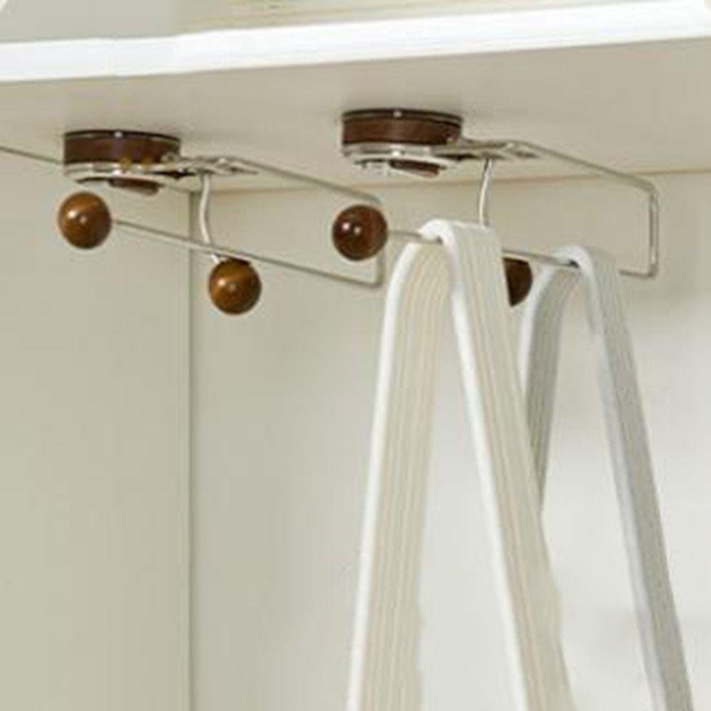 Wall Mounted Suction Cup Roll Paper Holder Punch-Free Dishcloth Hanging Rag Rack for Home