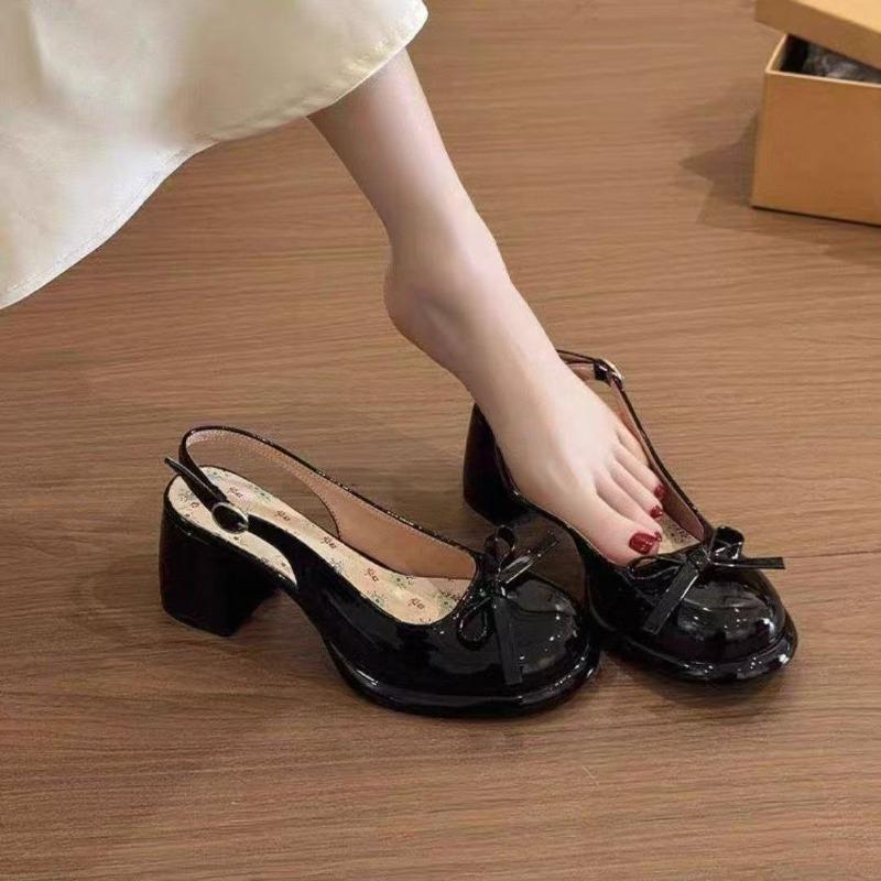 Fashion New Fairy Style Bows,fashion,high-heeled Sandals French Style Platform Shoes for Women In The Summer of 2025,paired with Skirts