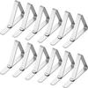 LMETJMA 12Pcs Tablecloth Clips Heavy Duty Picnic Table Clips Stainless Steel Table Cloth Cover Clamps Table Cloth Holders JT199