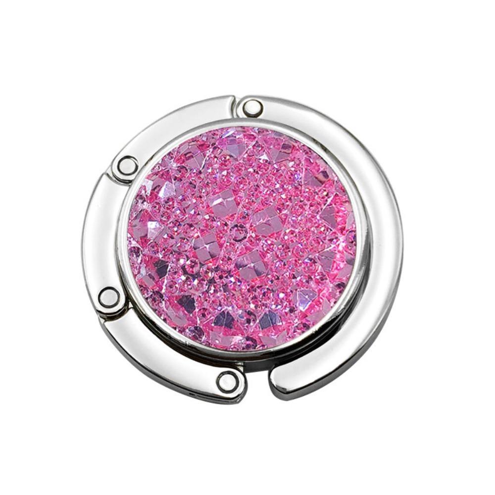 Round Bag Hook Holder Aluminum Alloy Handbag Hook Portable Folding Hook  Women