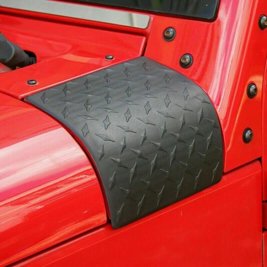 Für 2007-2017 Jeep Wrangler JK Seitenhaube Karosserieschutz Haubenschutz Verkleidung Zubehör