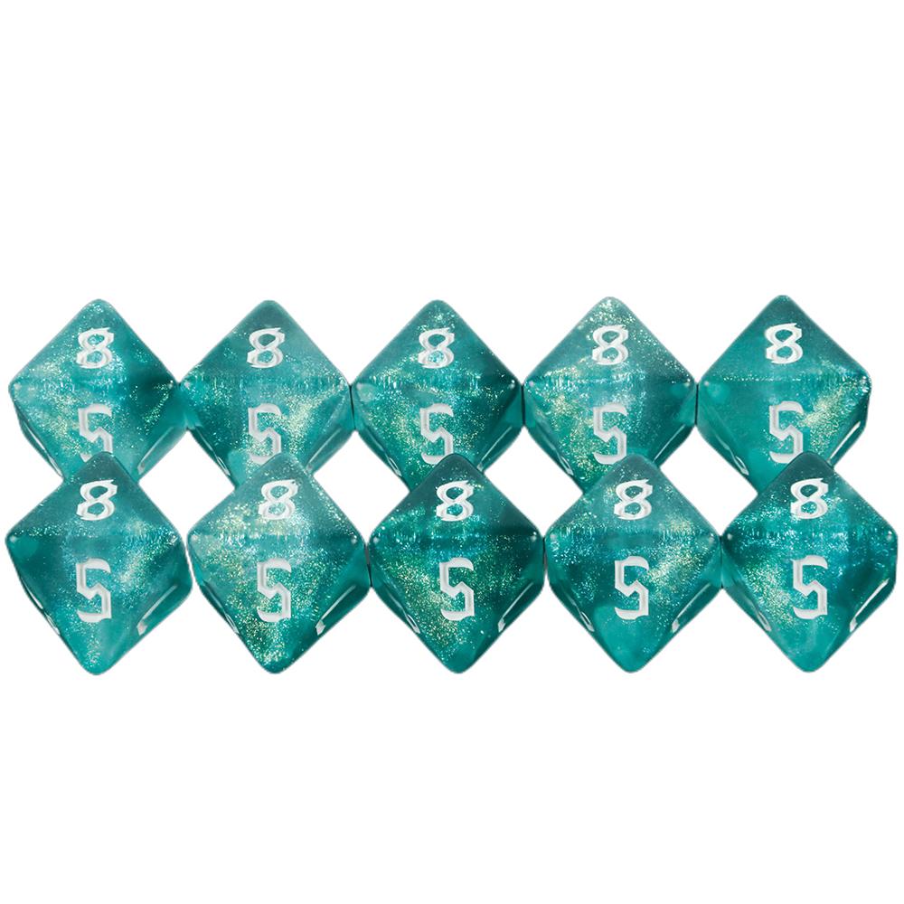 Mixed Colored Dice Polyhedral Dice D8 Dice for DND Boardgame, Educational Accessories Gaming