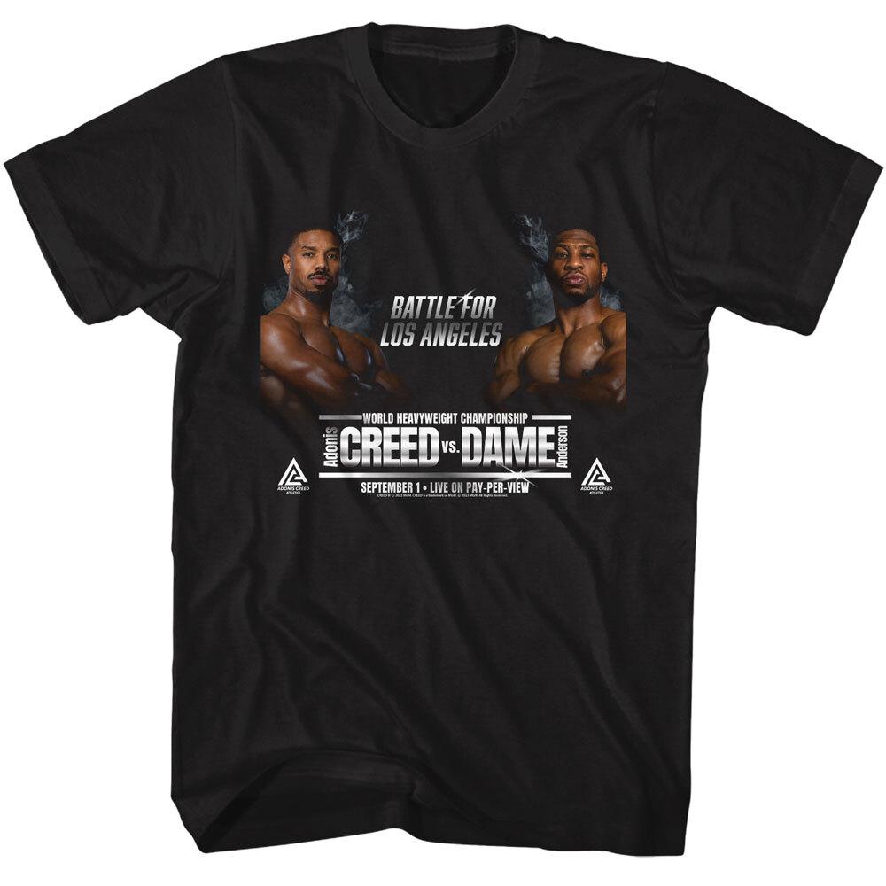 Creed 3 Boxing Movie Battle For Los Angeles Creed Vs Dame Live Men T Shirt XL