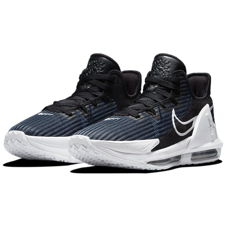 Nike LeBron Witness 6 Black Dark Obsidian Men Sneakers Blue White CZ4052-002