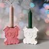 Pig Shaped Candle Making Mould Flexible Silicone Materials Easy Cleaning Multipurpose Crafting Supplies