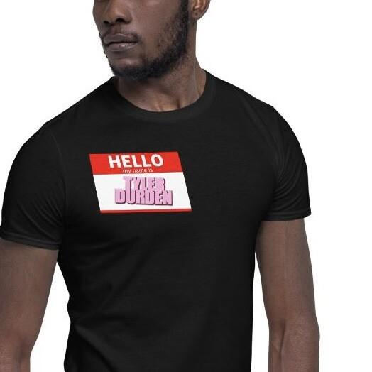 

Tyler Durden Name Badge Short-Sleeve Unisex T-Shirt S