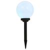Lampe solaire LED sphérique - vidaXL - 3 pcs - 20 cm - RVB - Énergie solaire