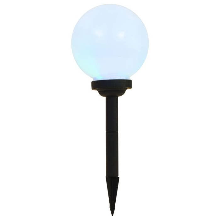 Lampe solaire LED sphérique - vidaXL - 3 pcs - 20 cm - RVB - Énergie solaire